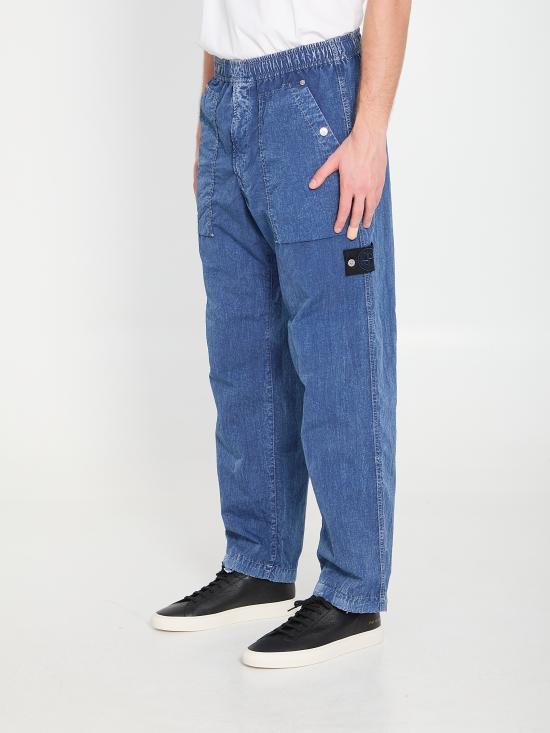 26SS 스톤 아일랜드 스트레이트 팬츠 L1S143100001S0J19 V0021 BLUE - STONE ISLAND