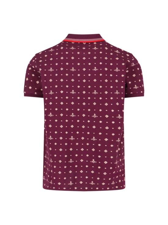  비비안웨스트우드 폴로 티셔츠 비비안 웨스트우드 클래식 폴로 셔츠 레드 - VIVIENNE WESTWOOD