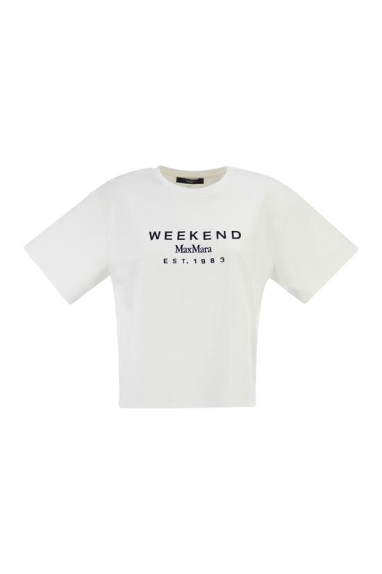 26SS 위켄드막스마라 반팔 티셔츠 2615941112600 006 WHITE