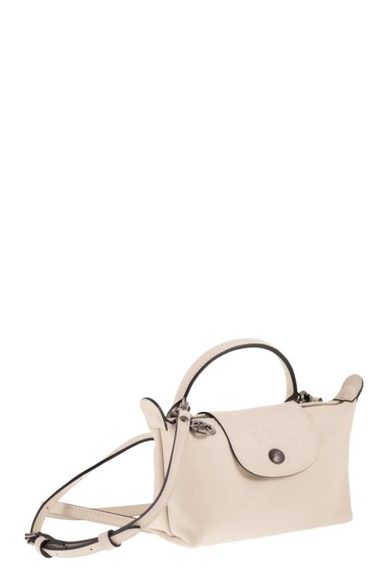  롱샴 르 플리아쥬 엑스트라 XS 레더 파우치 34205 987 555 WHITE - LONGCHAMP