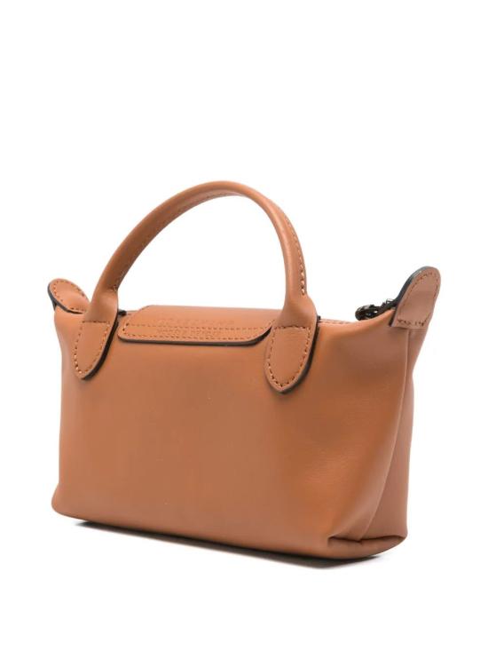  롱샴 르 플리아쥬 엑스트라 XS 레더 파우치 34205 987 M19 COGNAC - LONGCHAMP