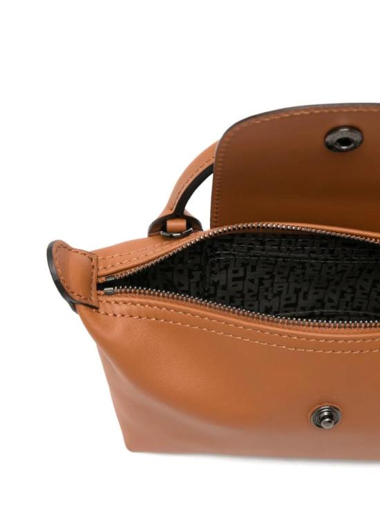  롱샴 르 플리아쥬 엑스트라 XS 레더 파우치 34205 987 M19 COGNAC - LONGCHAMP