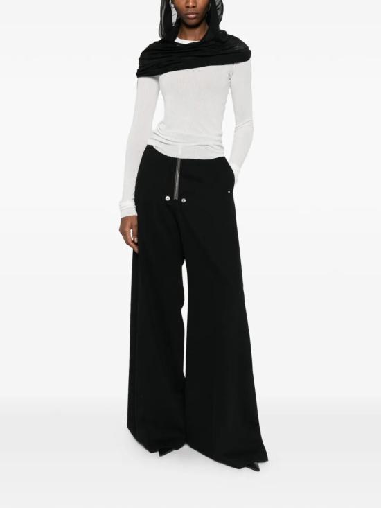 26SS 릭 오웬스 스트레이트 팬츠 RP01F6355WT 09 BLACK - RICK OWENS