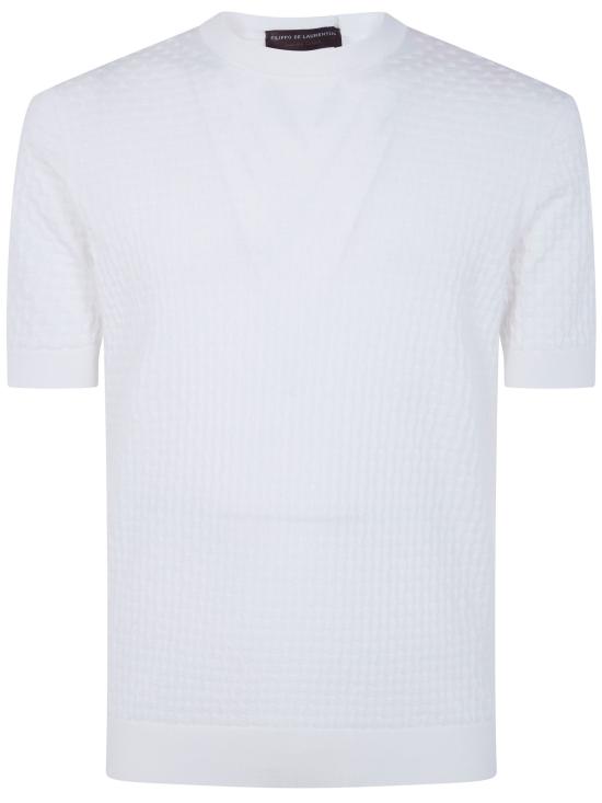 26SS 필리포 드 로렌티스 반팔 티셔츠 GC1MCSU18M 005 WHITE