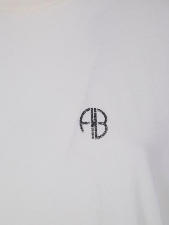 26SS 애니빙 반팔 티셔츠 A0812383WKHA2 CREAM WHITE - ANINE BING