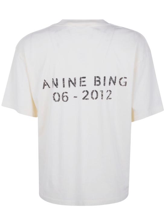 26SS 애니빙 반팔 티셔츠 A0812383WKHA2 CREAM WHITE - ANINE BING