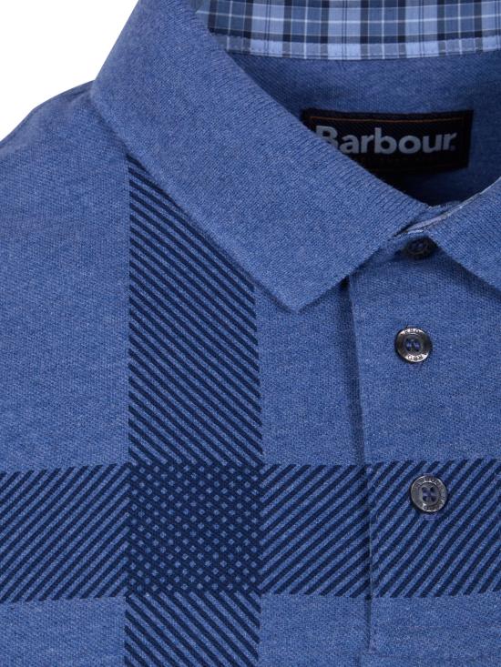 26SS 바버 반팔 티셔츠 MML1117MML098 BL15 BLUE - BARBOUR
