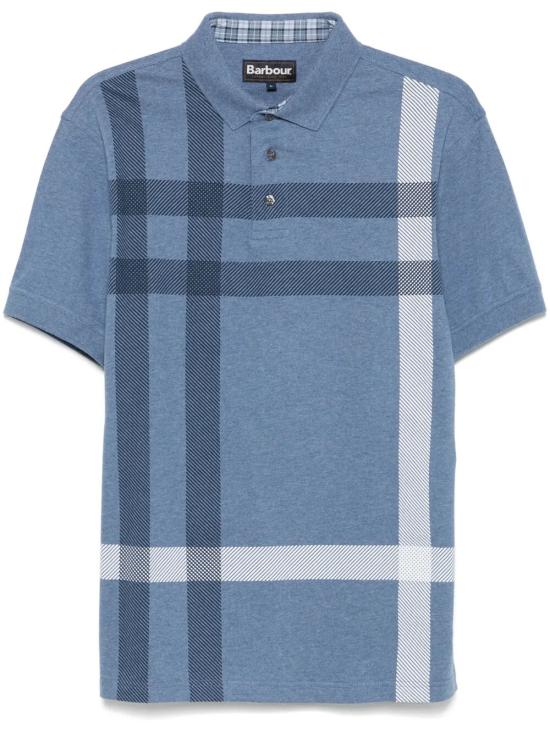 26SS 바버 반팔 티셔츠 MML1117MML098 BL15 BLUE