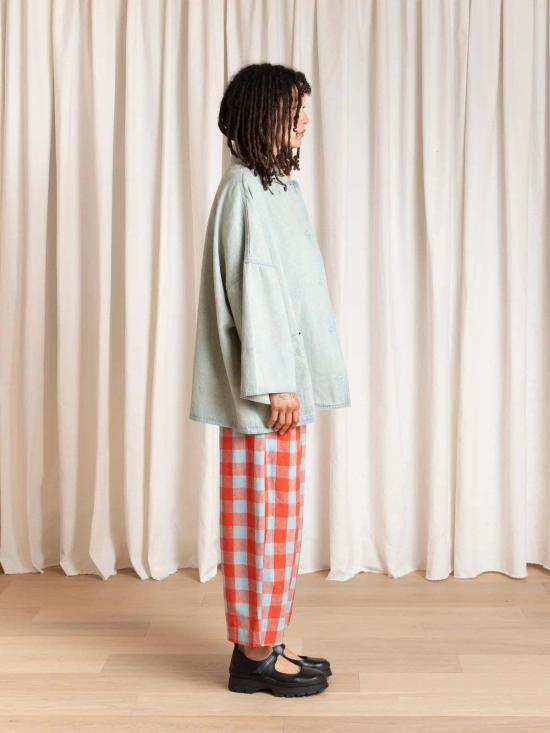  알리 골든 데님 자켓 라이트 데님 오버사이즈 셔츠 재킷 - ALI GOLDEN