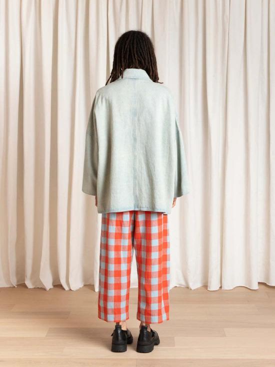  알리 골든 데님 자켓 라이트 데님 오버사이즈 셔츠 재킷 - ALI GOLDEN