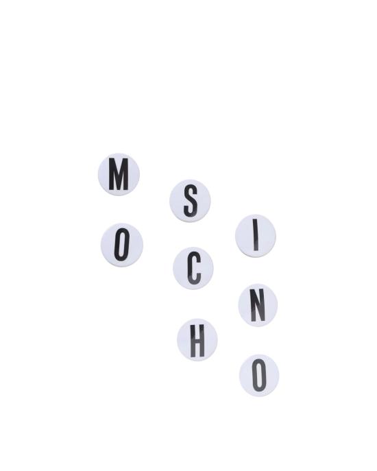 25SS 모스키노 브로치 251219102 8401 1888 BIANCO NERO