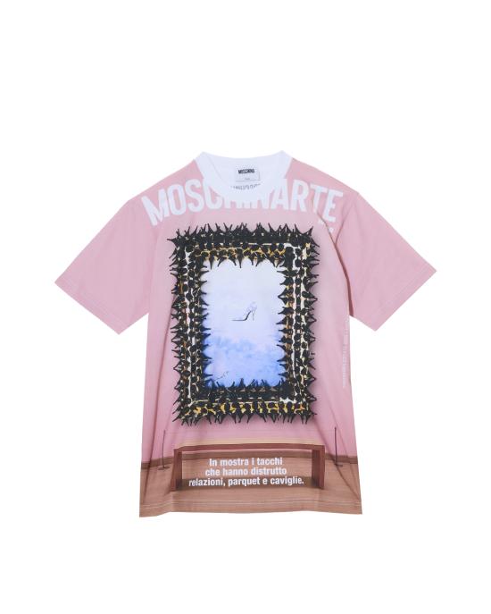 26SS 모스키노 반팔 티셔츠 0715 0441 1001 MULTICOLOR