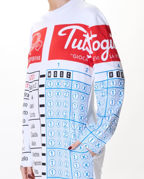 26SS 모스키노 롱 원피스 0421 0542 1888 BIANCO MULTI - MOSCHINO