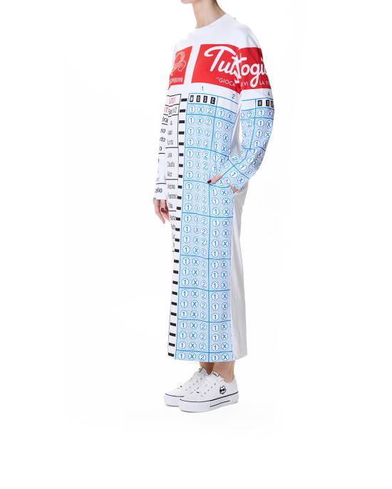 26SS 모스키노 롱 원피스 0421 0542 1888 BIANCO MULTI - MOSCHINO