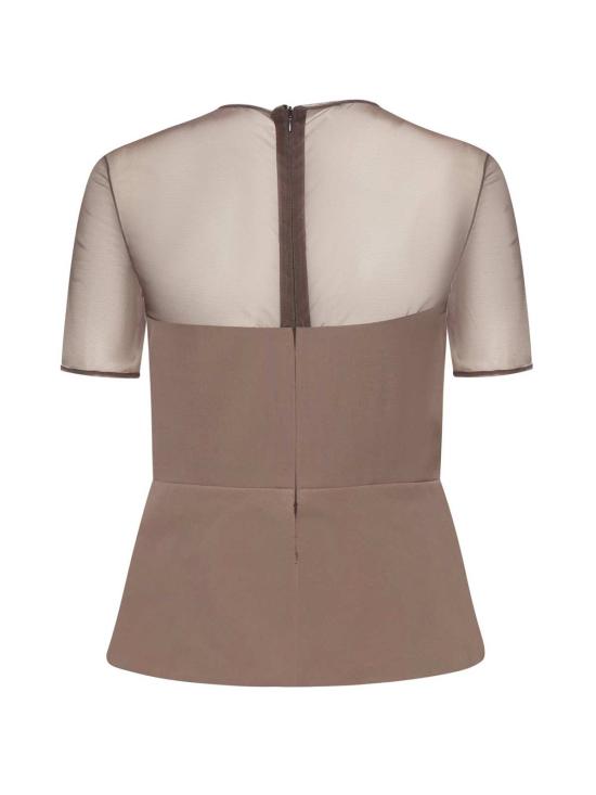  넨시 도자카 민소매 티셔츠 Nensi Dojaka 뷔스티에 탑 토프 그레이 - NENSI DOJAKA