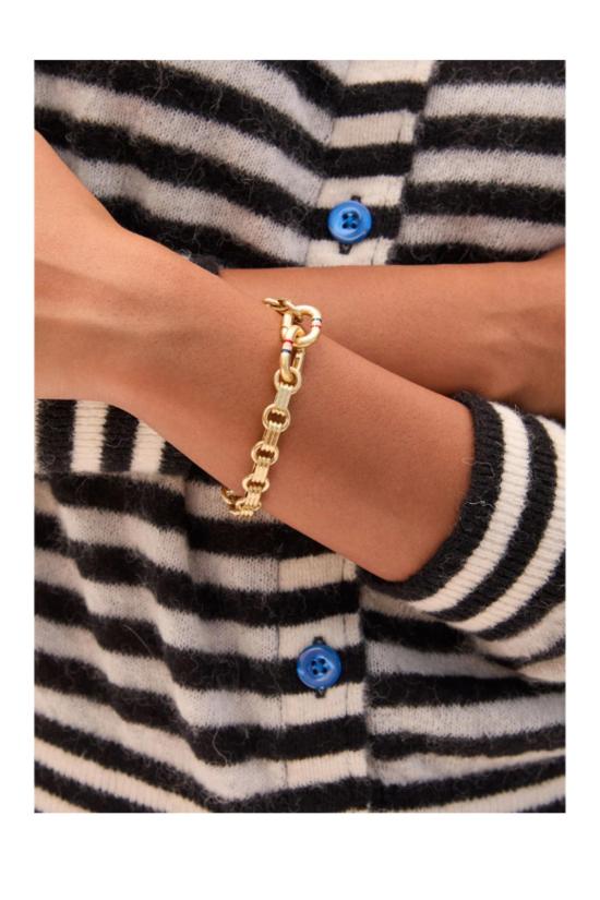  클레어 브이 바디 주얼리 클레어 V. 르 스토리 체인 팔찌 골드 - CLEARE V.