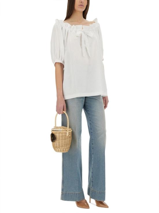  파투 블라우스 탑 볼륨 탑 화이트 - PATOU