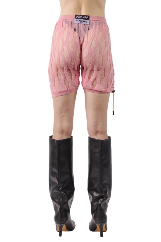  FANG NYC 숏팬츠 팡 NYC X 퓨어 다이아몬드 래더 스티치 쇼츠 핑크 - OTHER BRANDS