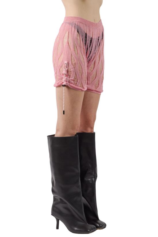  FANG NYC 숏팬츠 팡 NYC X 퓨어 다이아몬드 래더 스티치 쇼츠 핑크 - OTHER BRANDS