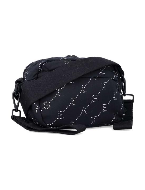  [키즈] 스텔라 맥카트니 크로스백 스텔라 매카트니 로고 프린트 크로스바디 백 (블랙/화이트) - STELLA MCCARTNEY