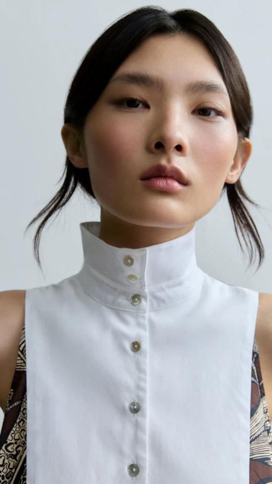  필로소피아 롱 원피스 프소피아 레트로 블룸리프 민소매 요크 드레스 - PSOPHIA