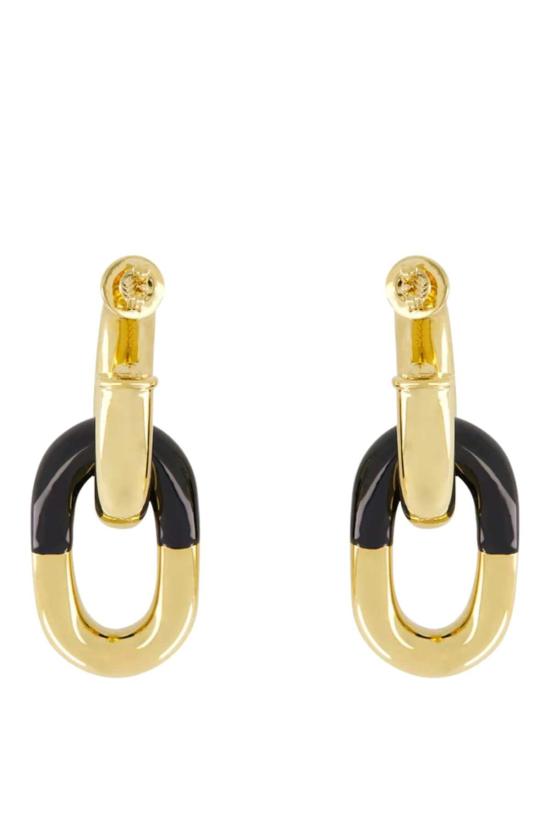  파코라반 이어링 Rabanne Boucle D'Oreille 귀걸이 블랙 라이트 골드 - PACO RABANNE