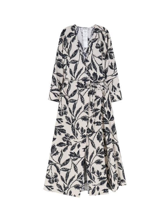  막스마라 롱 원피스 막스 마라 맥스미노 프린트 코튼 드레스 베이지