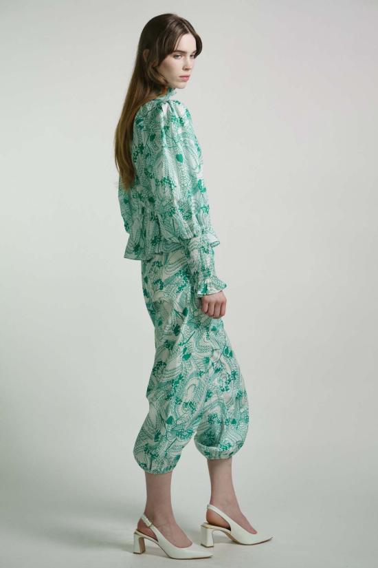  Kristinit 블라우스 크리스티닛 스크롤 프린트 시르스나 탑 - OTHER BRANDS