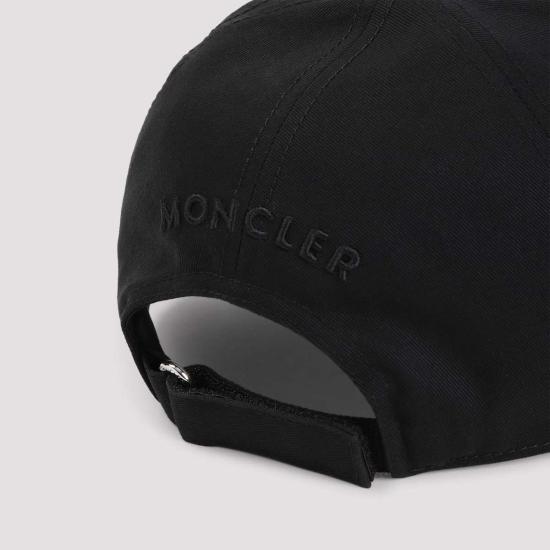  몽클레어 모자 베이스볼 캡 블랙 - MONCLER