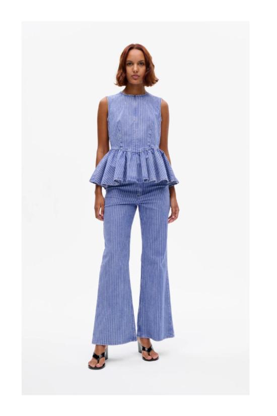  바움 운드 페르드가르텐 스트레이트 팬츠 Baum und Pferdgarten Nilea 청바지 블루 - BAUM UND PFERDGARTEN