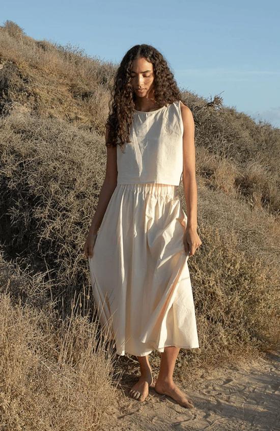  Honest Cotton 롱 스커트 어니스트 코튼 팔머