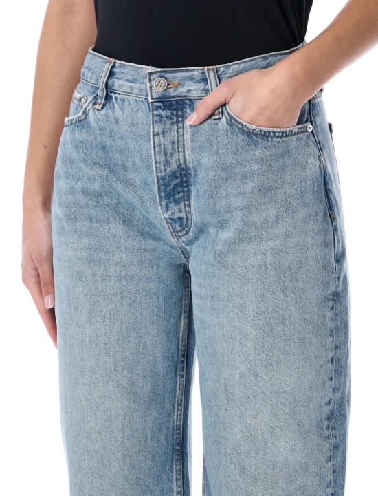  애니빙 데님 팬츠 아니네 빙 프리츠 재생 면 데님 진 워시드 블루 - ANINE BING