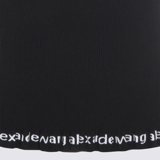  알렉산더 왕 미디 스커트 블랙 코튼 스커트 블랙 - ALEXANDER WANG