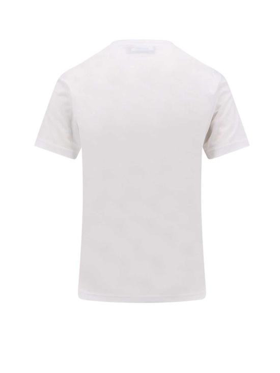  구찌 반팔 티셔츠 인터로킹 GG 코튼 티셔츠 화이트/브라운 - GUCCI