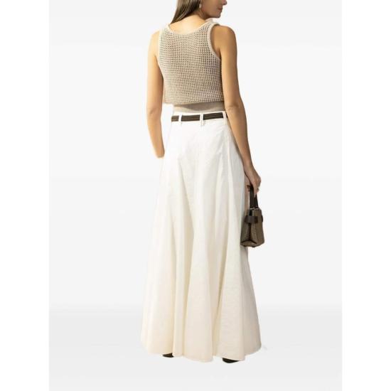  브루넬로 쿠치넬리 민소매 티셔츠 Brunello Cucinelli 탱크탑 베이지 - BRUNELLO CUCINELLI