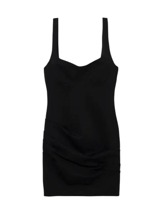  조나단 심카이 숏 원피스 린디 스컬프티드 스쿠버 미니 드레스 블랙