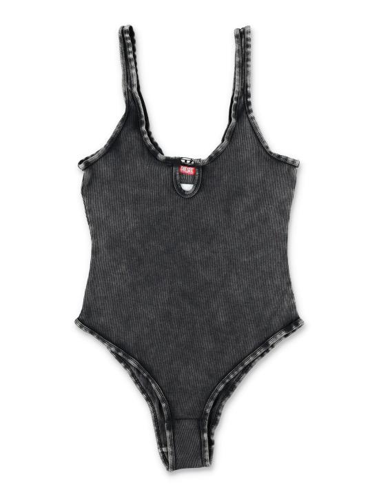  디젤 바디수트 티셔츠 마우라 립 바디수트 블랙