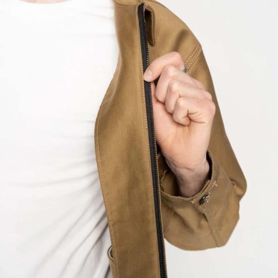  네이키드 & 페이머스 자켓 네이키드 앤 페이머스 지퍼 재킷 (탠 색상) - NAKED & FAMOUS