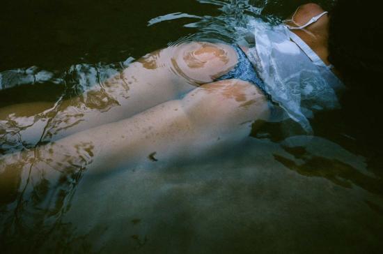  르 부두아르 로스앤젤레스 팬티 르부두아르로상젤레스 라 빅토리아 블루 스트라이프 코튼 탕가 - LE BOUDOIR LOS ANGELES