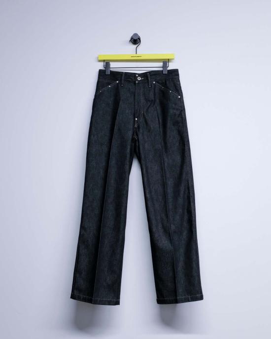 르메르 데님 팬츠 슬레이트  와이드 팬츠 (스터드 장식)