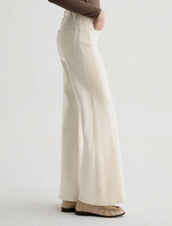  아드리아노 골드슈미드 데님 팬츠 Ag Jeans Saige 와이드 레그 진 - ADRIANO GOLDSCHMIED