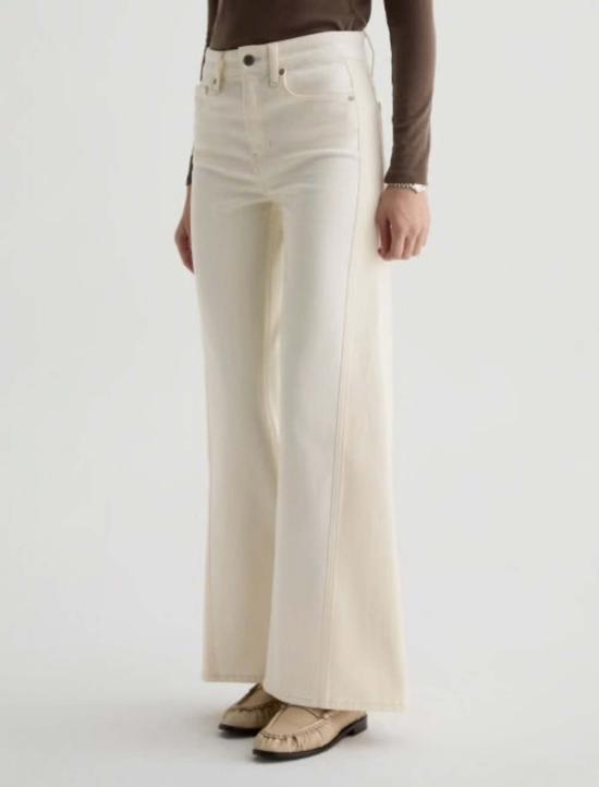  아드리아노 골드슈미드 데님 팬츠 Ag Jeans Saige 와이드 레그 진 - ADRIANO GOLDSCHMIED