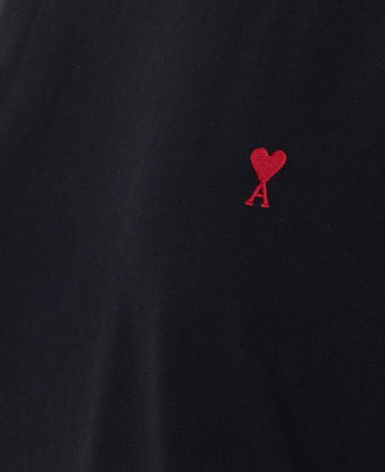 아미 긴팔 티셔츠 Ami Alexandre Mattiussi Ami De Coeur  블랙 - AMI