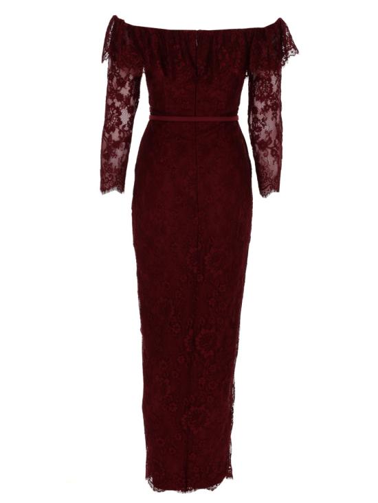 26SS 셀프 포트레이트 롱 원피스 RS26 188X BU BURGUNDY BORDEAUX - SELF PORTRAIT