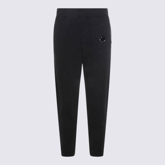  씨피 컴퍼니 스트레이트 팬츠 C.P. 회사 블랙 코튼  블랙