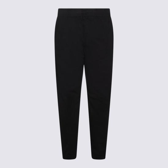  씨피 컴퍼니 스트레이트 팬츠 C.P. 회사 블랙 코튼  블랙 - C.P. COMPANY