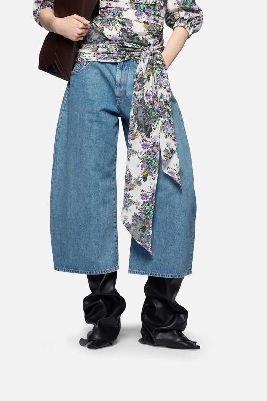  디 아티코 데님 팬츠 아티코 배기 진 블루 - THE ATTICO