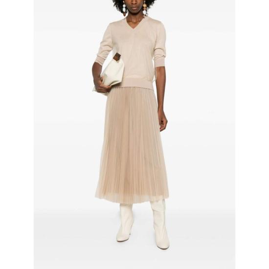  파비아나 필리피 롱 스커트 스커트 베이지 - FABIANA FILIPPI