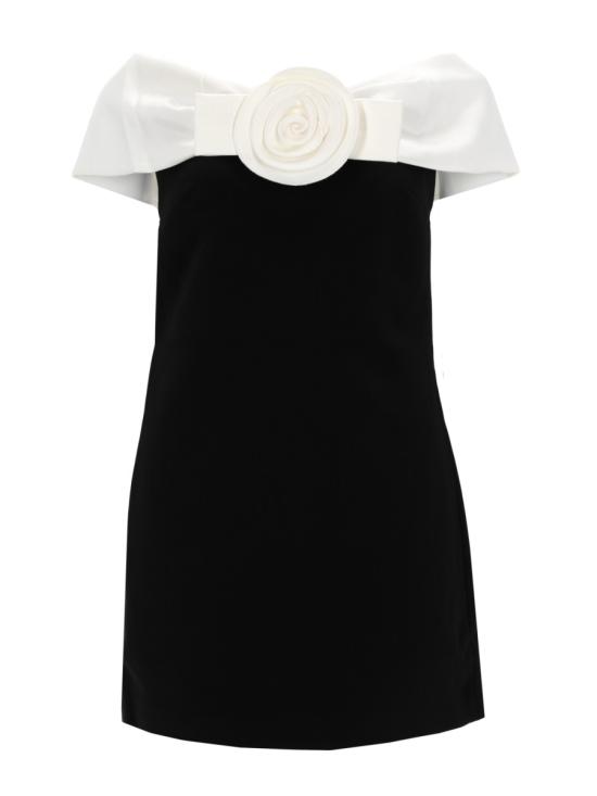 26SS 셀프 포트레이트 미디 원피스 RS26 180S B BLACK