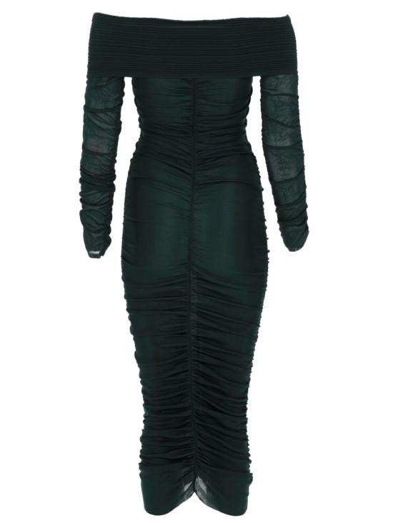 26SS 셀프 포트레이트 미디 원피스 RS26 011MA G GREEN - SELF PORTRAIT